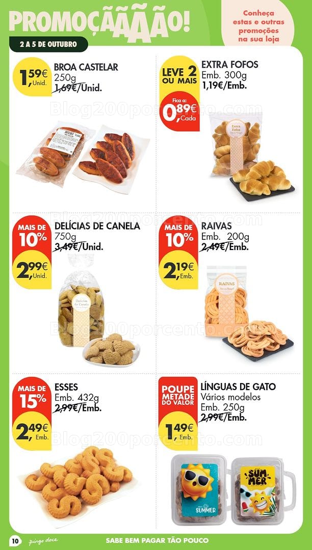Antevisão Folheto PINGO DOCE Promoções Fim de Semana - 2 a 4 outubro