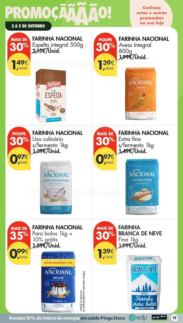 Antevisão Folheto PINGO DOCE Promoções Fim de Semana - 2 a 4 outubro
