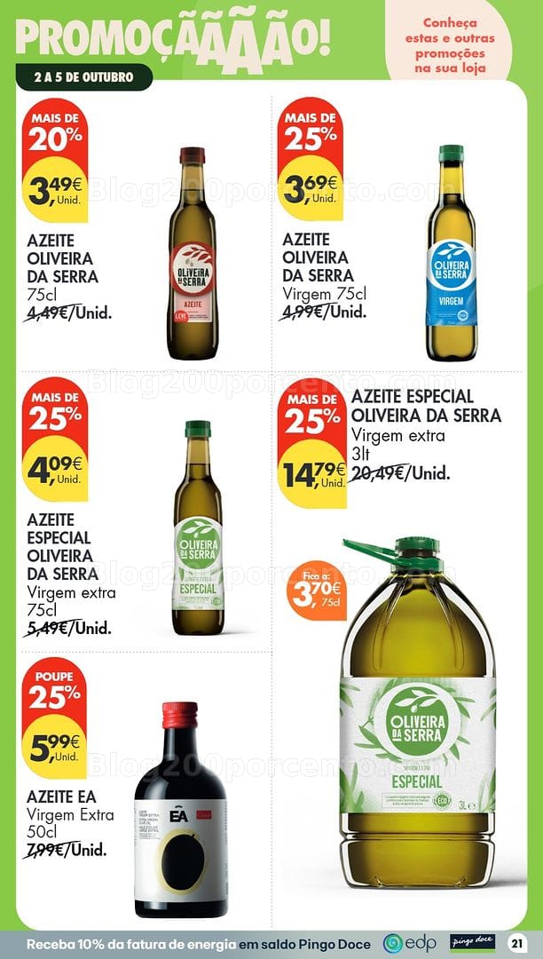 Antevisão Folheto PINGO DOCE Promoções Fim de Semana - 2 a 4 outubro