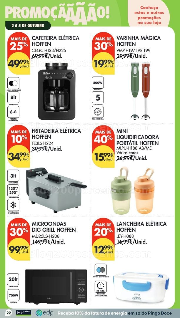 Antevisão Folheto PINGO DOCE Bazar Promoções Fim de Semana - 2 a 5 outubro