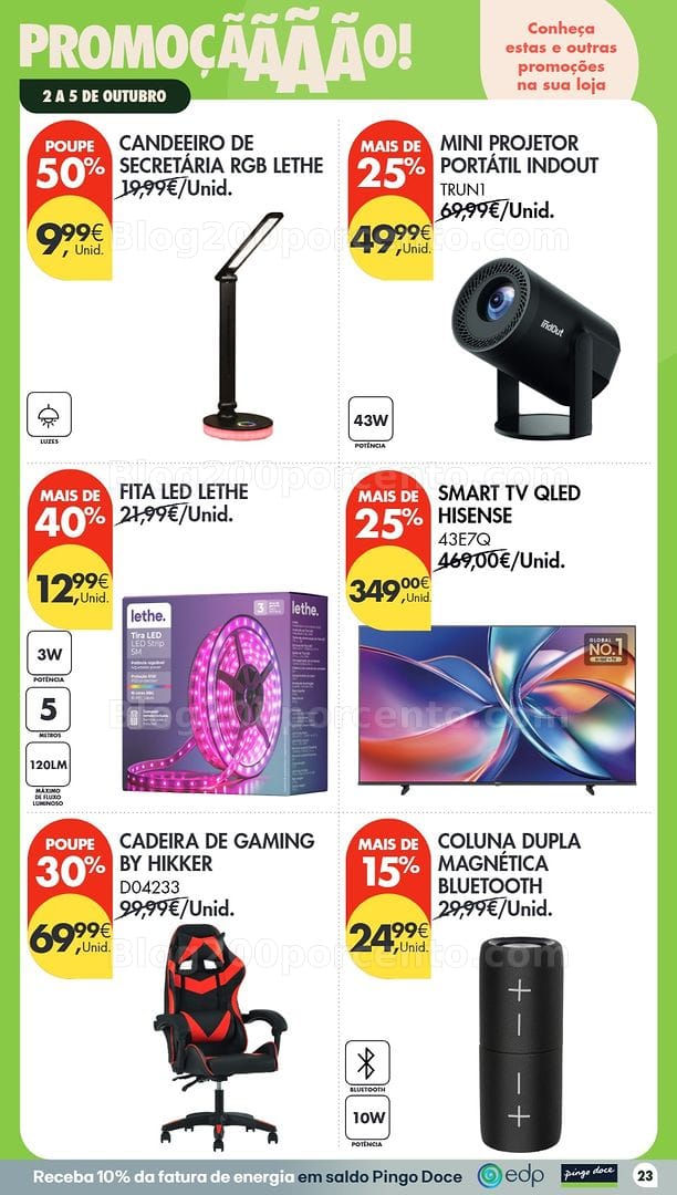 Antevisão Folheto PINGO DOCE Promoções Fim de Semana - 2 a 4 outubro