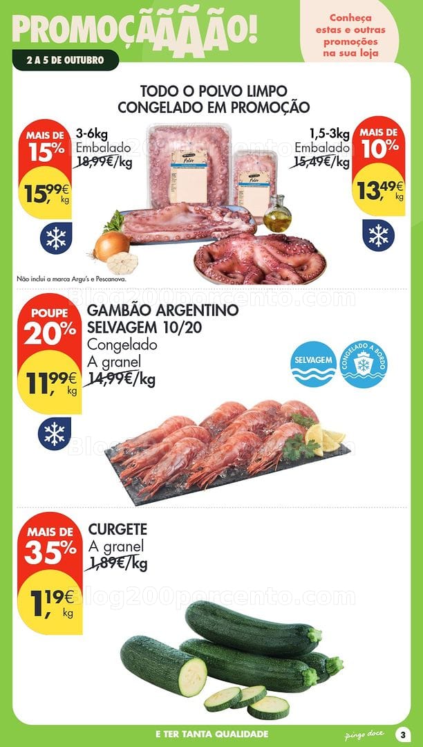 Antevisão Folheto PINGO DOCE Promoções Fim de Semana - 2 a 4 outubro
