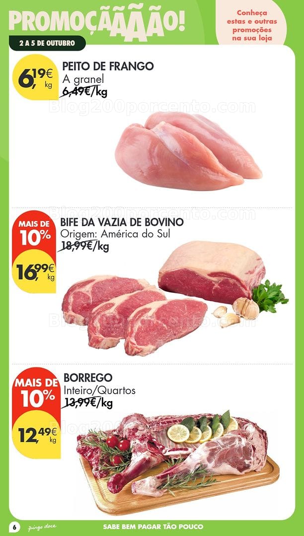 Antevisão Folheto PINGO DOCE Promoções Fim de Semana - 2 a 4 outubro