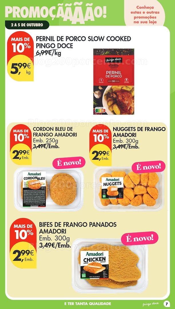 Antevisão Folheto PINGO DOCE Promoções Fim de Semana - 2 a 4 outubro
