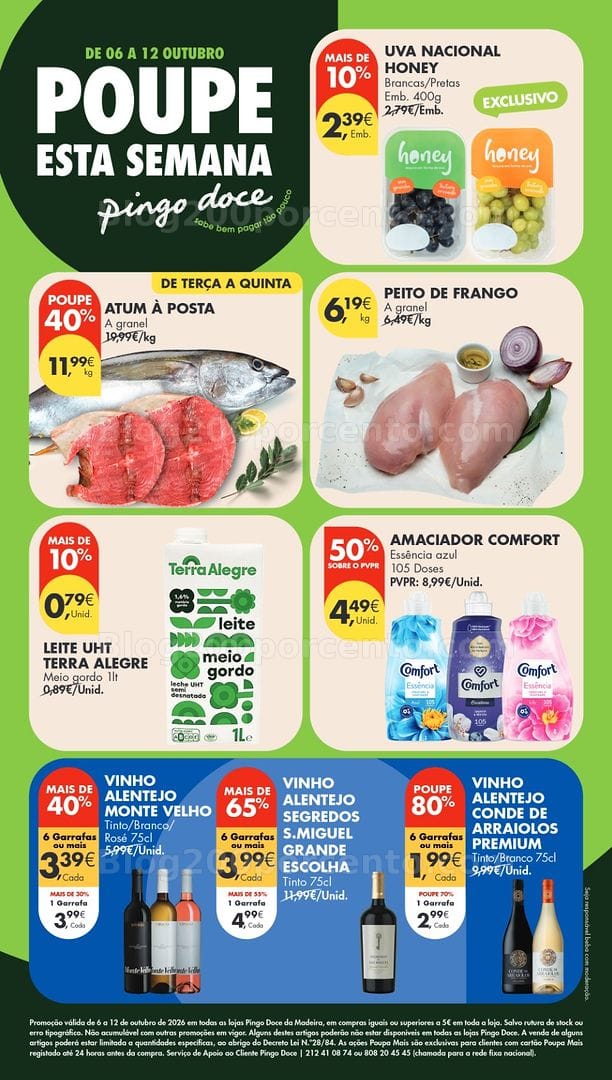 Antevisão Folheto PINGO DOCE Madeira Promoções de 6 a 12 outubro