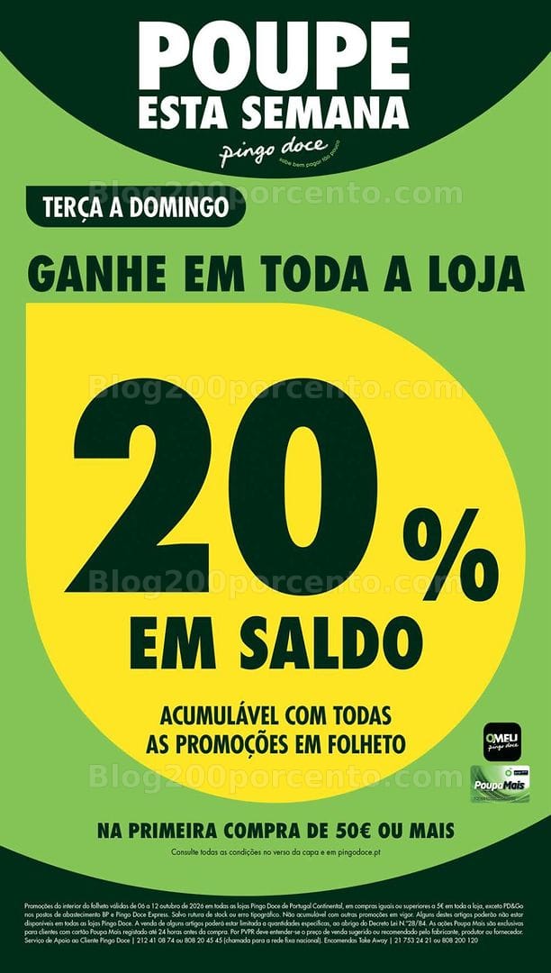Antevisão Folheto PINGO DOCE Lojas Pequenas Promoções de 6 a 12 outubro
