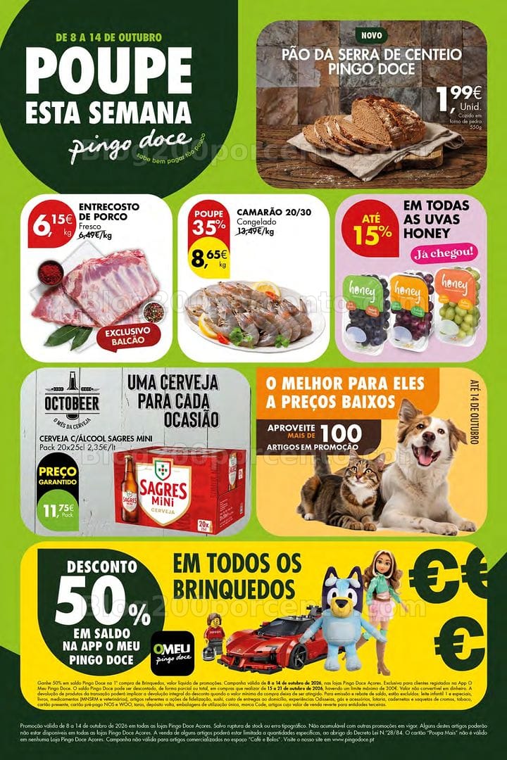 Antevisão Folheto PINGO DOCE Açores Promoções de 8 a 14 outubro
