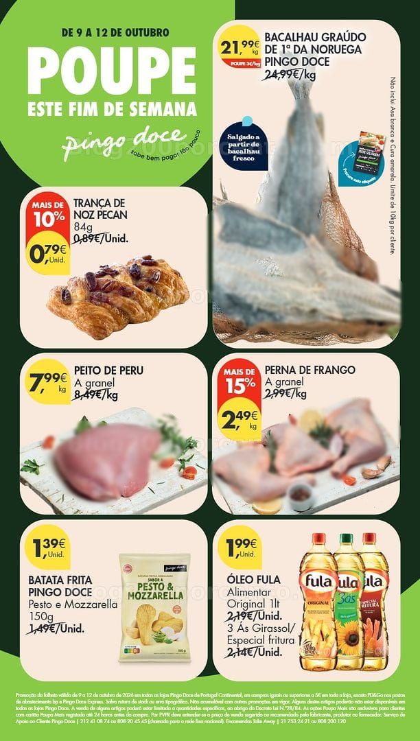 Antevisão Folheto PINGO DOCE Promoções Fim de Semana - 9 a 12 outubro