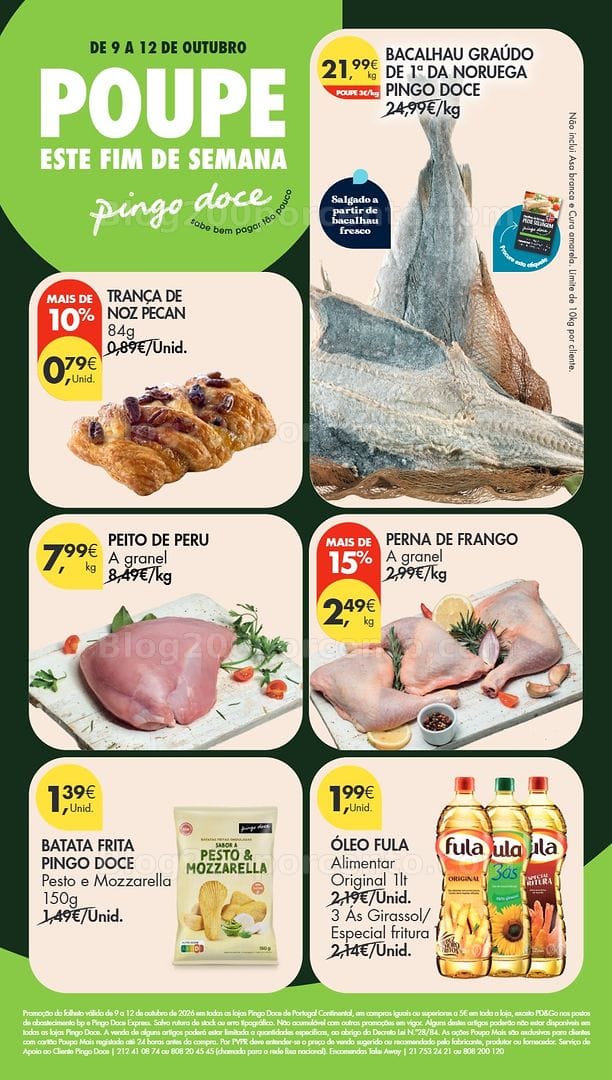 Antevisão Folheto PINGO DOCE Promoções Fim de Semana - 9 a 12 outubro