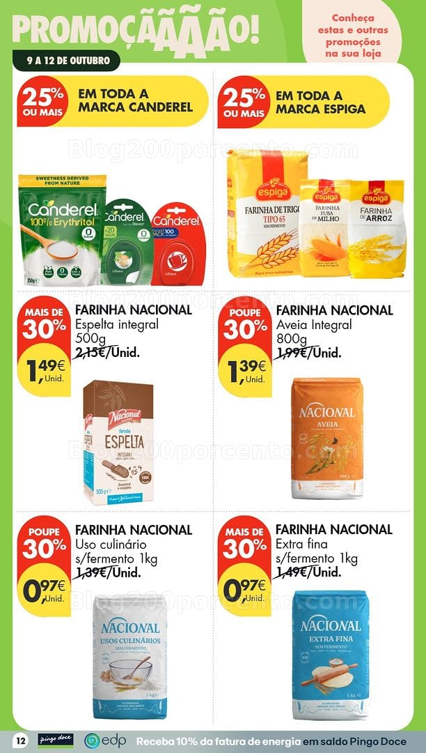 Antevisão Folheto PINGO DOCE Promoções Fim de Semana - 9 a 12 outubro