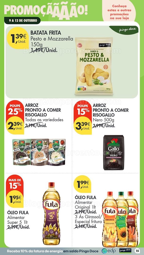 Antevisão Folheto PINGO DOCE Promoções Fim de Semana - 9 a 12 outubro