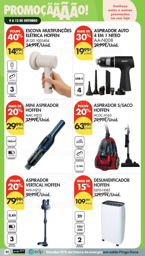 Antevisão Folheto PINGO DOCE Promoções Fim de Semana - 9 a 12 outubro
