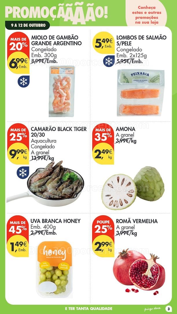 Antevisão Folheto PINGO DOCE Promoções Fim de Semana - 9 a 12 outubro
