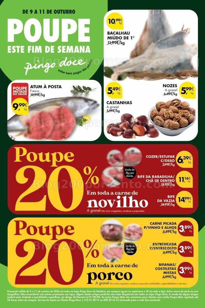 Antevisão Folheto PINGO DOCE Madeira Promoções Fim de Semana - 9 a 11 outubro