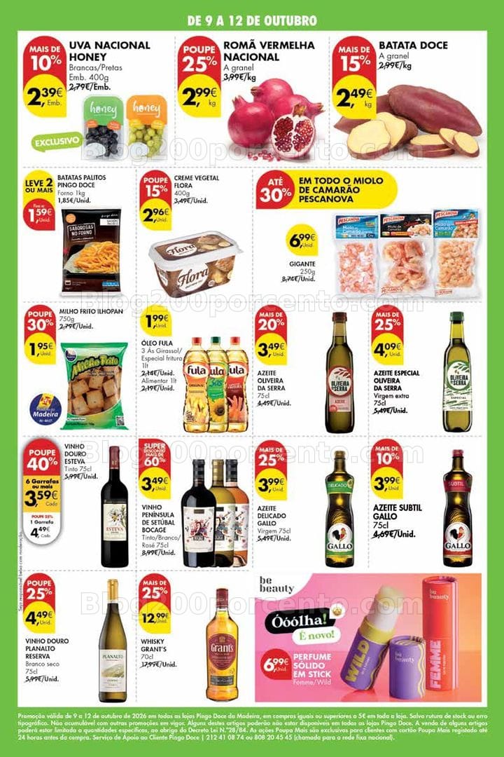Antevisão Folheto PINGO DOCE Madeira Promoções Fim de Semana - 9 a 12 outubro