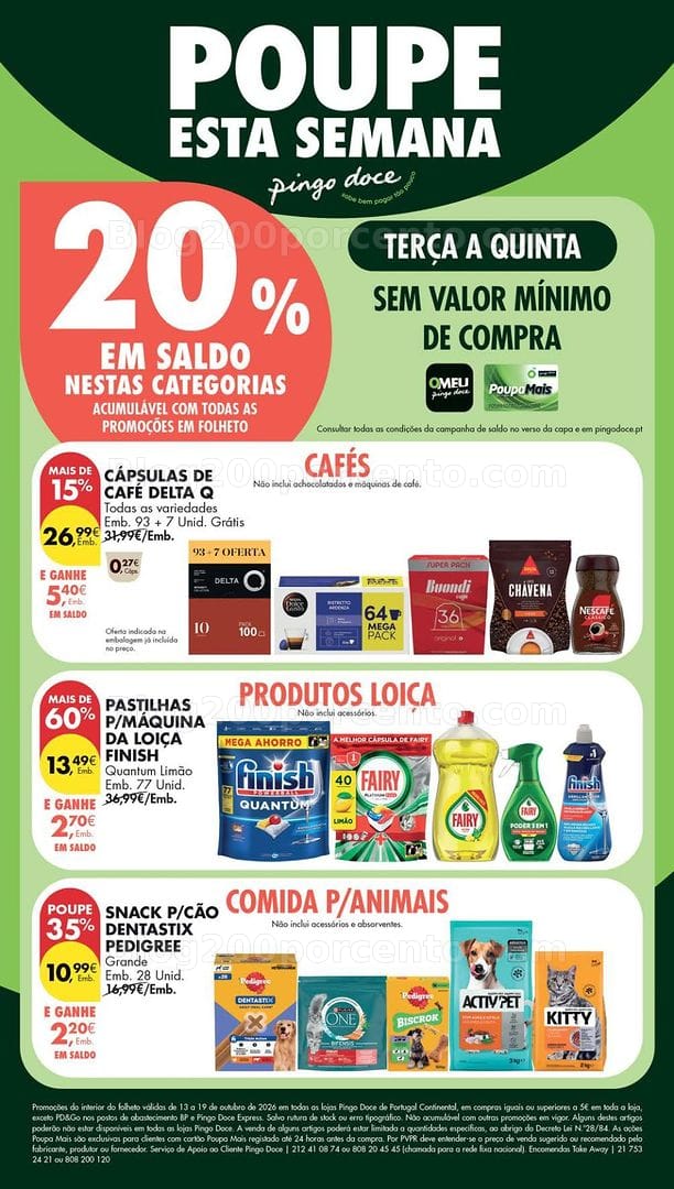 Antevisão Folheto PINGO DOCE Lojas Pequenas Promoções de 13 a 19 outubro
