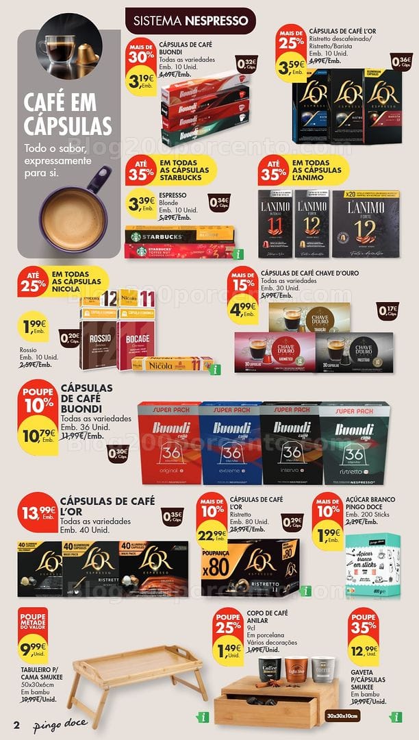 Antevisão Folheto PINGO DOCE Bebidas Quentes Promoções de 13 a 26 outubro - Edição Digital