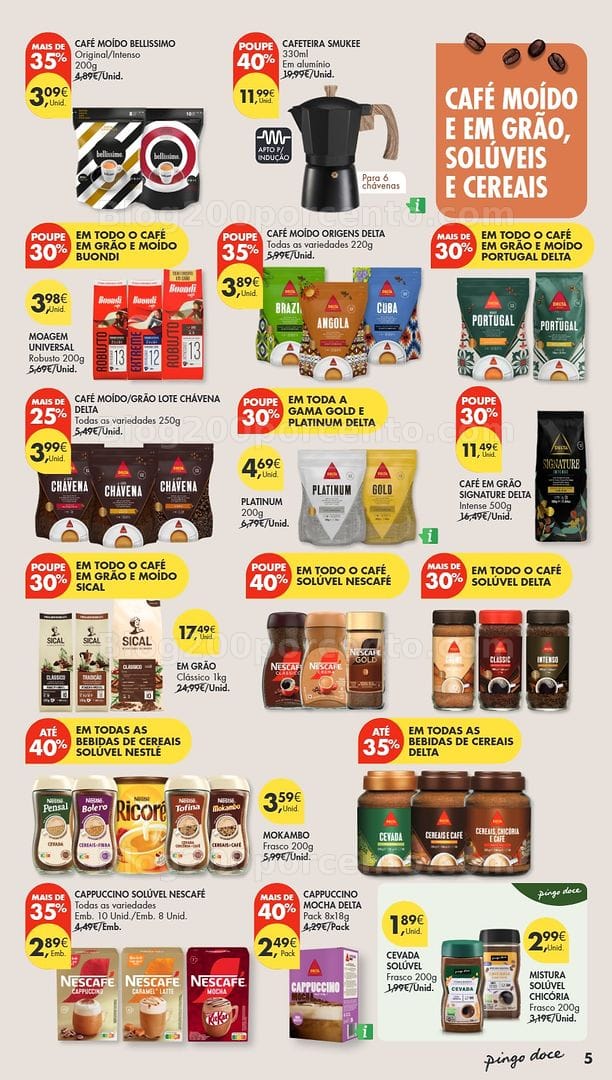 Antevisão Folheto PINGO DOCE Bebidas Quentes Promoções de 13 a 26 outubro - Edição Digital