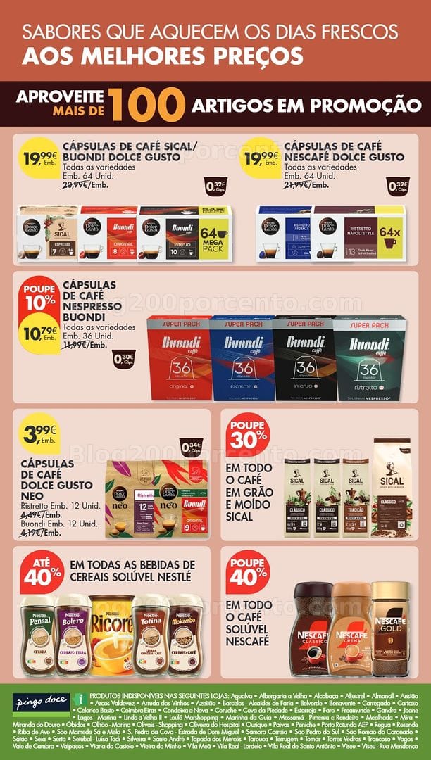 Antevisão Folheto PINGO DOCE Bebidas Quentes Promoções de 13 a 26 outubro - Edição Digital