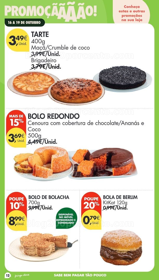 Antevisão Folheto PINGO DOCE Promoções Fim de Semana - 16 a 18 outubro