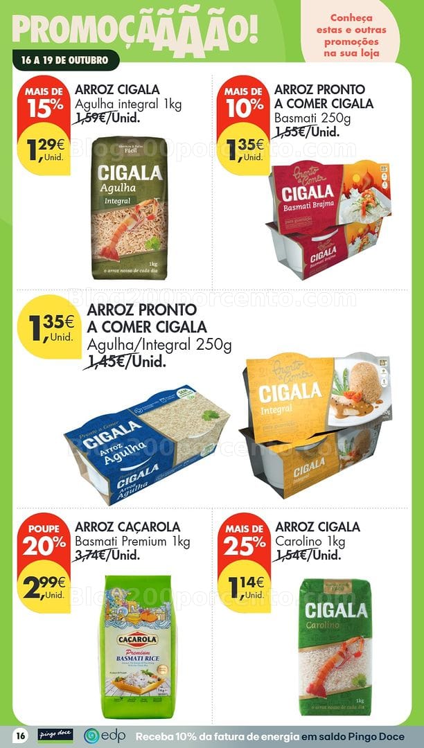 Antevisão Folheto PINGO DOCE Promoções Fim de Semana - 16 a 18 outubro