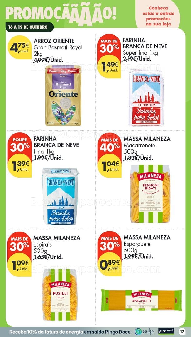 Antevisão Folheto PINGO DOCE Promoções Fim de Semana - 16 a 18 outubro