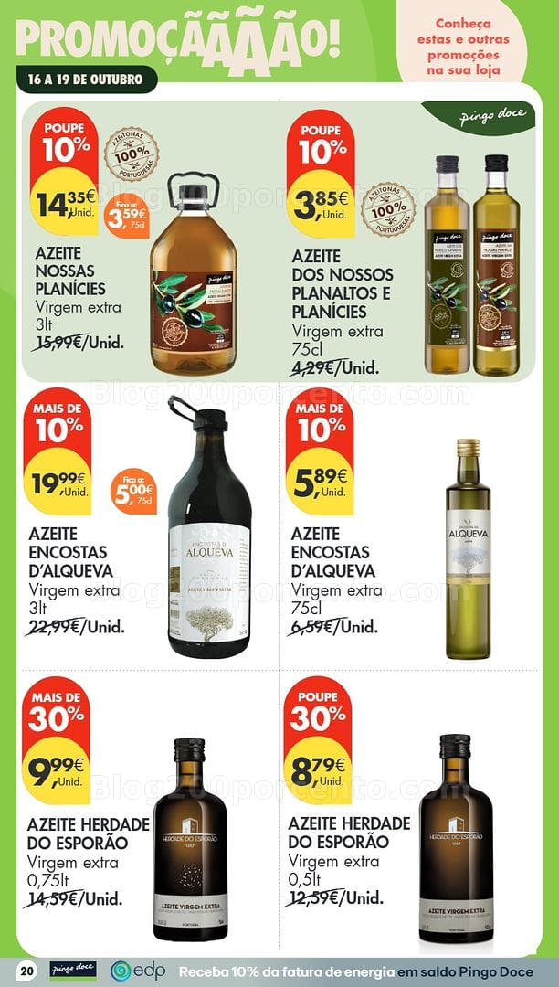 Antevisão Folheto PINGO DOCE Promoções Fim de Semana - 16 a 18 outubro