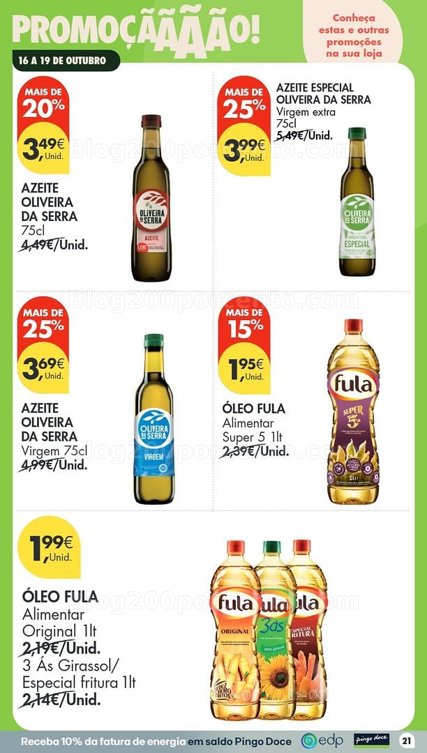 Antevisão Folheto PINGO DOCE Promoções Fim de Semana - 16 a 18 outubro