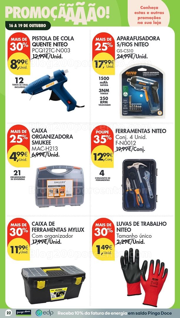 Antevisão Folheto PINGO DOCE Promoções Fim de Semana - 16 a 18 outubro