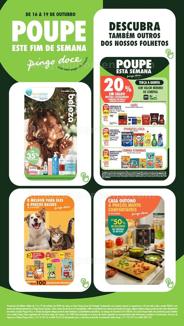 Antevisão Folheto PINGO DOCE Promoções Fim de Semana - 16 a 18 outubro