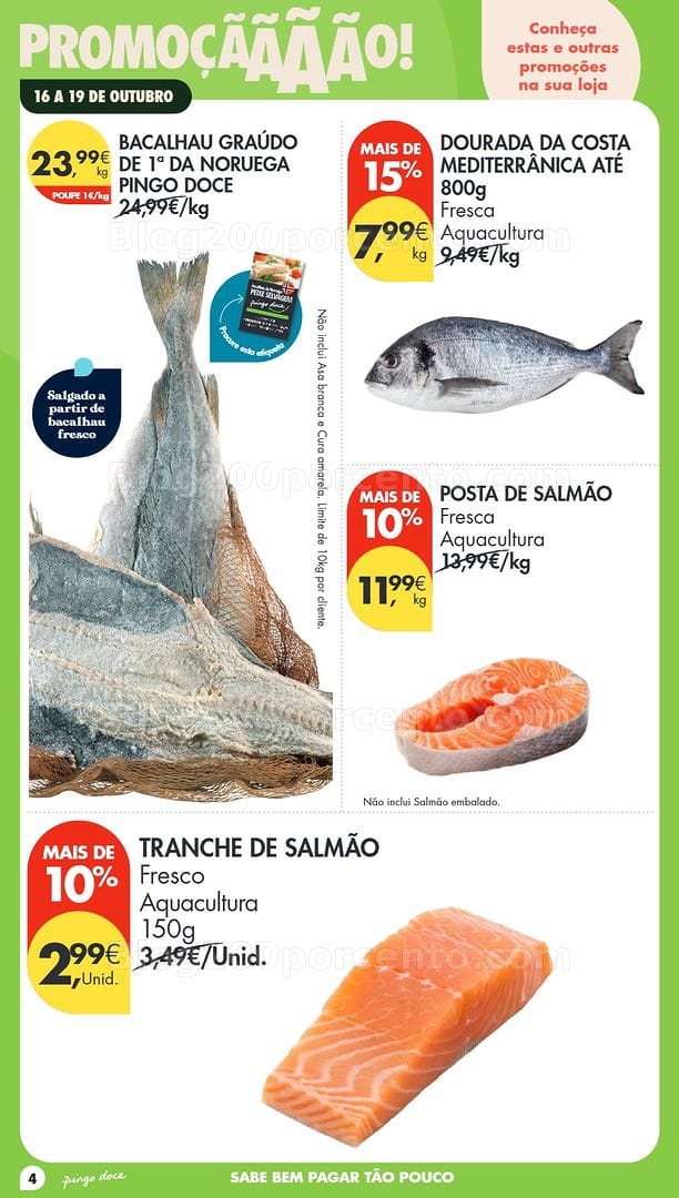 Antevisão Folheto PINGO DOCE Promoções Fim de Semana - 16 a 18 outubro
