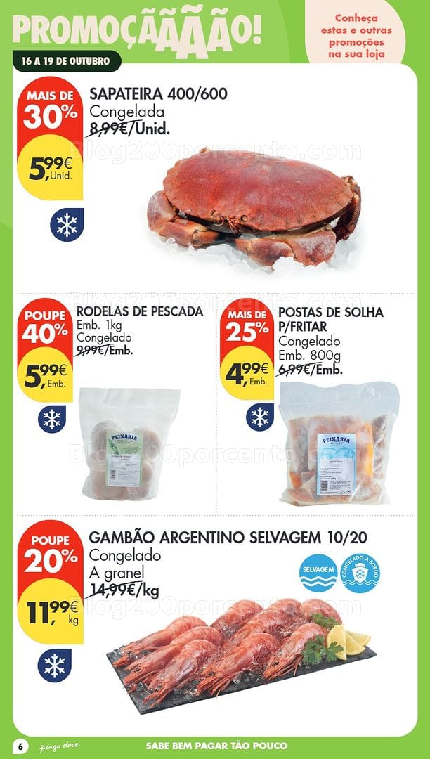Antevisão Folheto PINGO DOCE Promoções Fim de Semana - 16 a 18 outubro