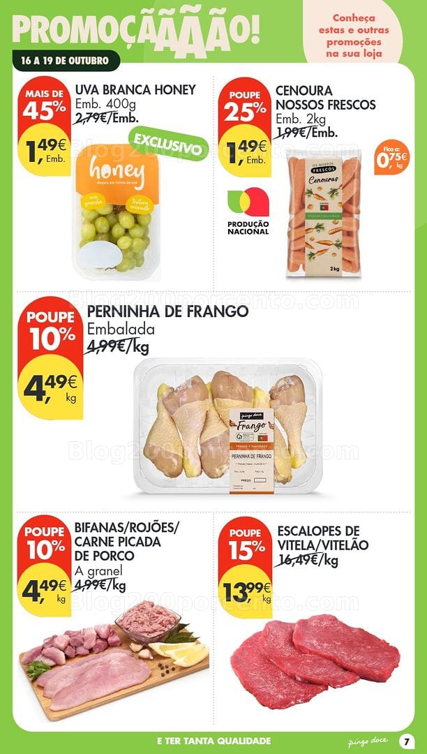 Antevisão Folheto PINGO DOCE Promoções Fim de Semana - 16 a 18 outubro