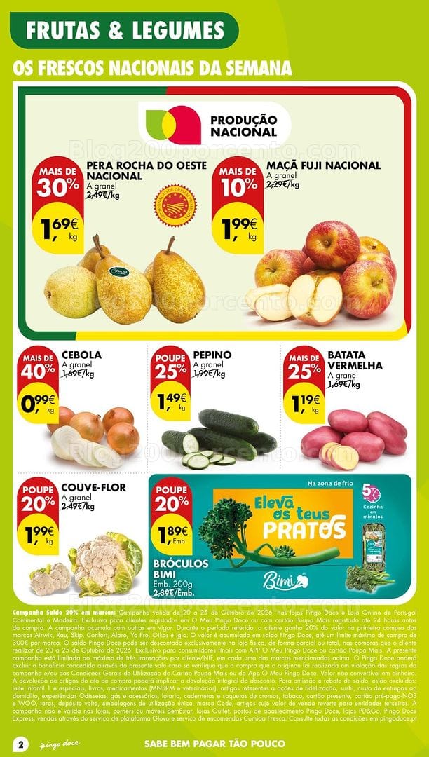 Antevisão Folheto PINGO DOCE Lojas Grandes Promoções de 20 a 26 outubro