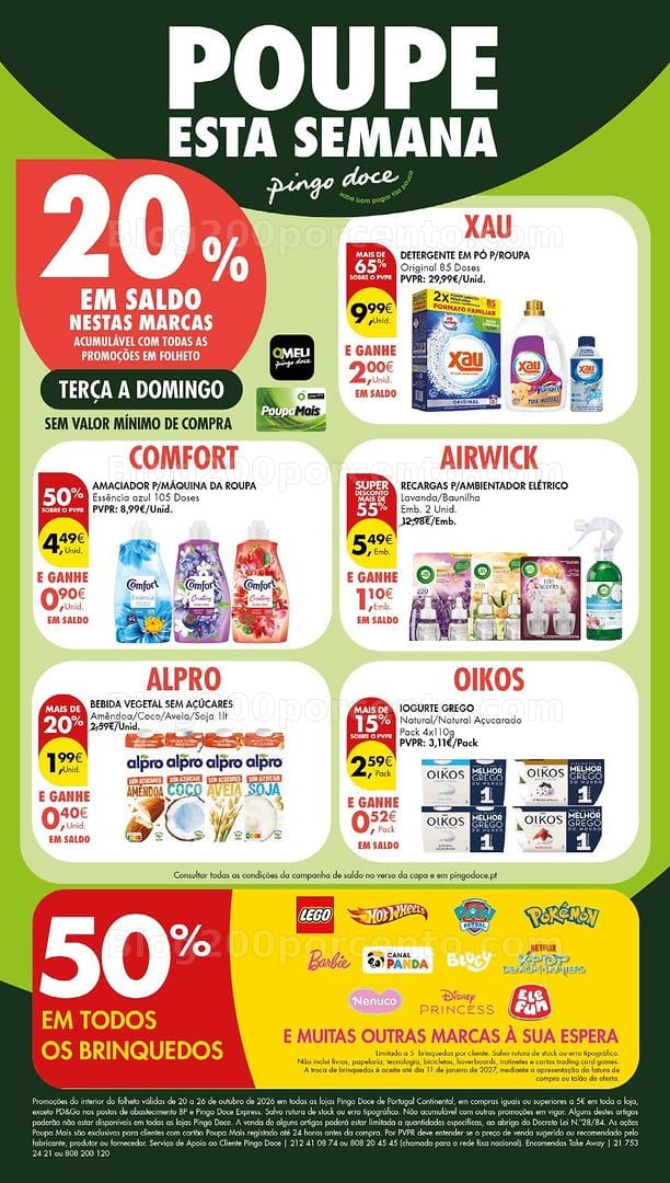Antevisão Folheto PINGO DOCE Lojas Grandes Promoções de 20 a 26 outubro