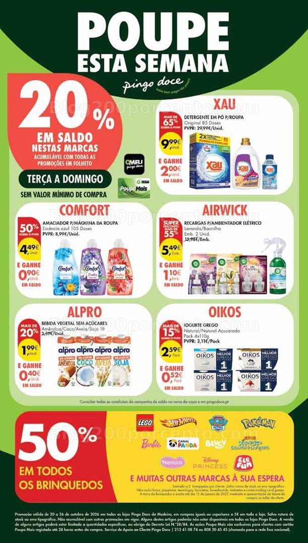 Antevisão Folheto PINGO DOCE Madeira Promoções de 20 a 26 outubro