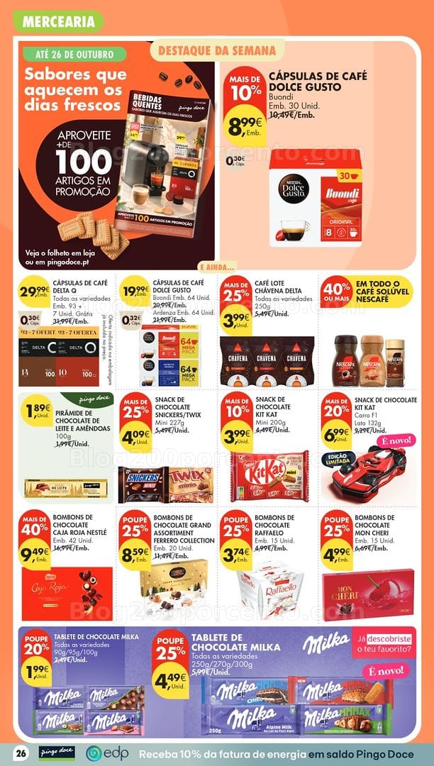 Antevisão Folheto PINGO DOCE Promoções de 20 a 26 outubro - Edição Digital