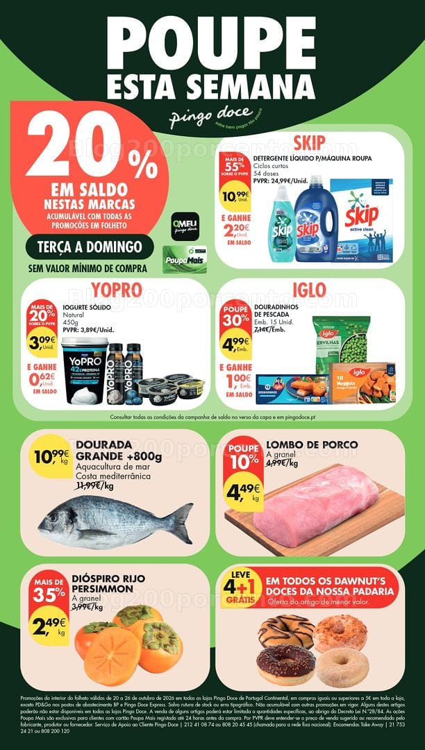 Antevisão Folheto PINGO DOCE Lojas Pequenas Promoções de 20 a 26 outubro