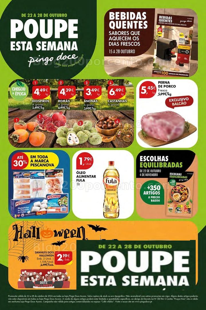 Antevisão Folheto PINGO DOCE Açores Promoções de 22 a 28 outubro