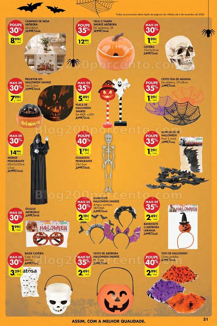 Antevisão Folheto PINGO DOCE Halloween Açores Promoções de 22 outubro a 4 novembro