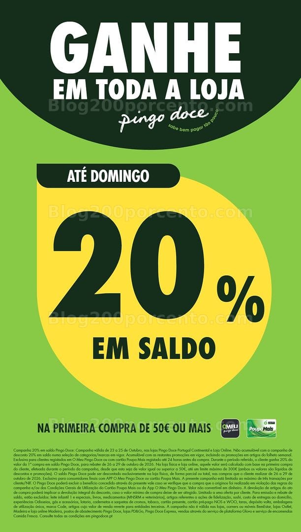 Antevisão Folheto PINGO DOCE Promoções Fim de Semana - 23 a 26 outubro