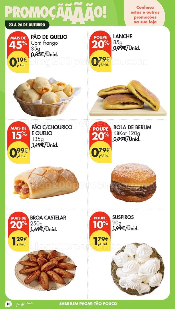 Antevisão Folheto PINGO DOCE Promoções Fim de Semana - 23 a 26 outubro