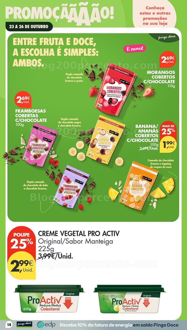 Antevisão Folheto PINGO DOCE Promoções Fim de Semana - 23 a 26 outubro