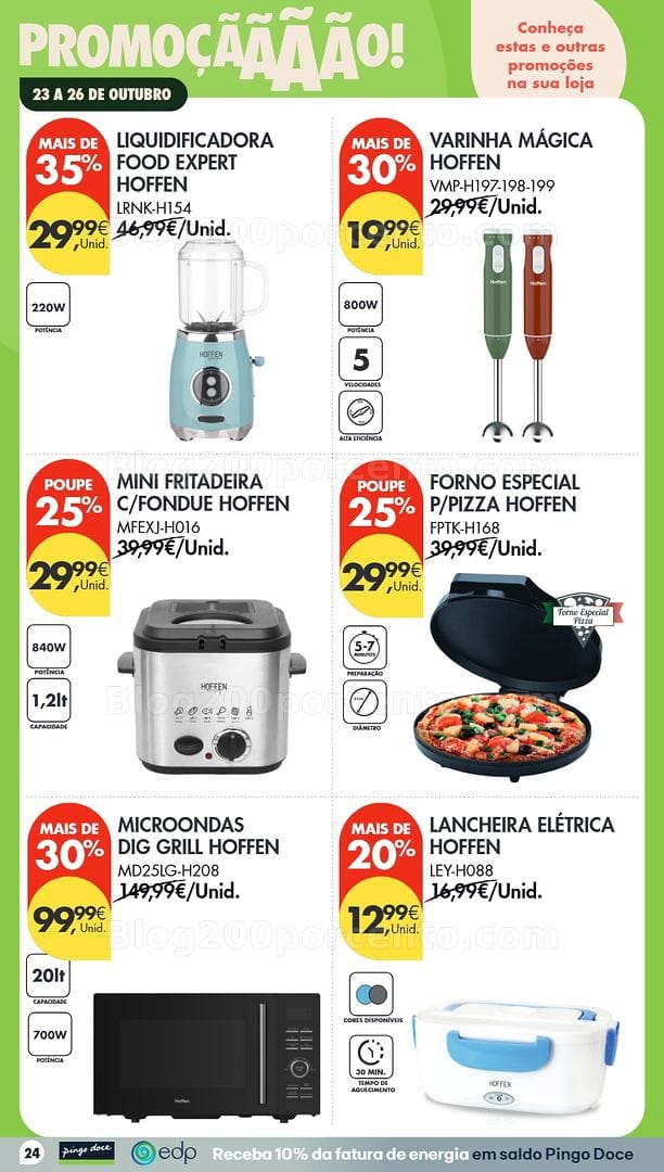Antevisão Folheto PINGO DOCE Bazar Oportunidades Fim de Semana - 23 a 26 outubro