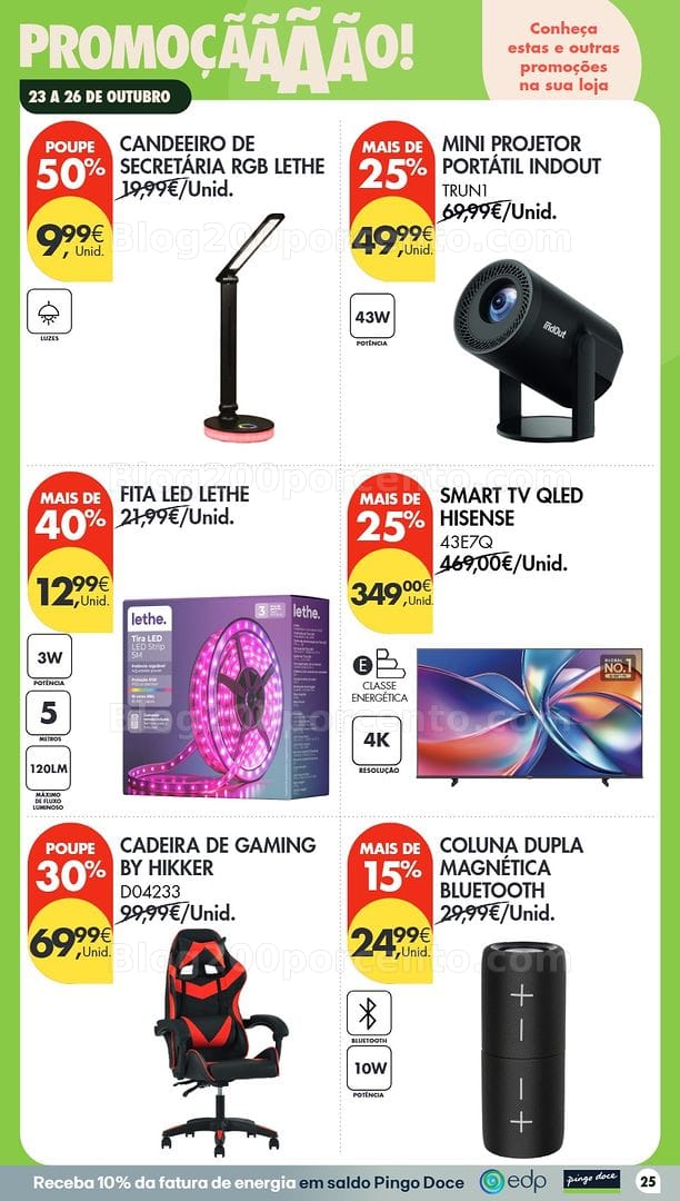Antevisão Folheto PINGO DOCE Promoções Fim de Semana - 23 a 26 outubro