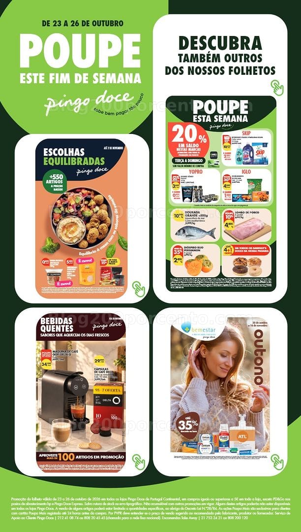 Antevisão Folheto PINGO DOCE Promoções Fim de Semana - 23 a 26 outubro