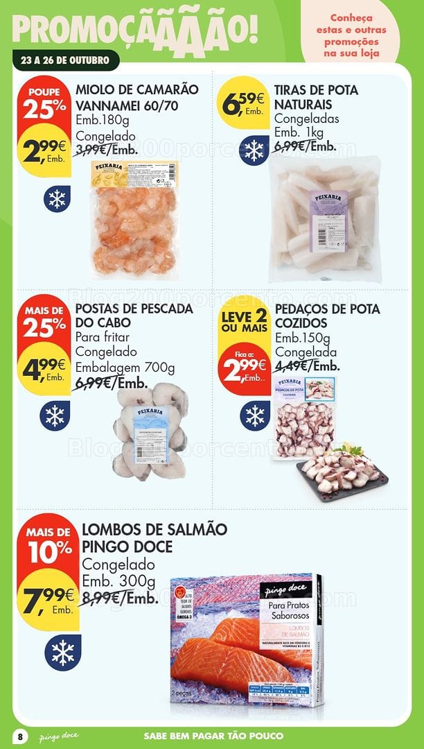Antevisão Folheto PINGO DOCE Promoções Fim de Semana - 23 a 26 outubro