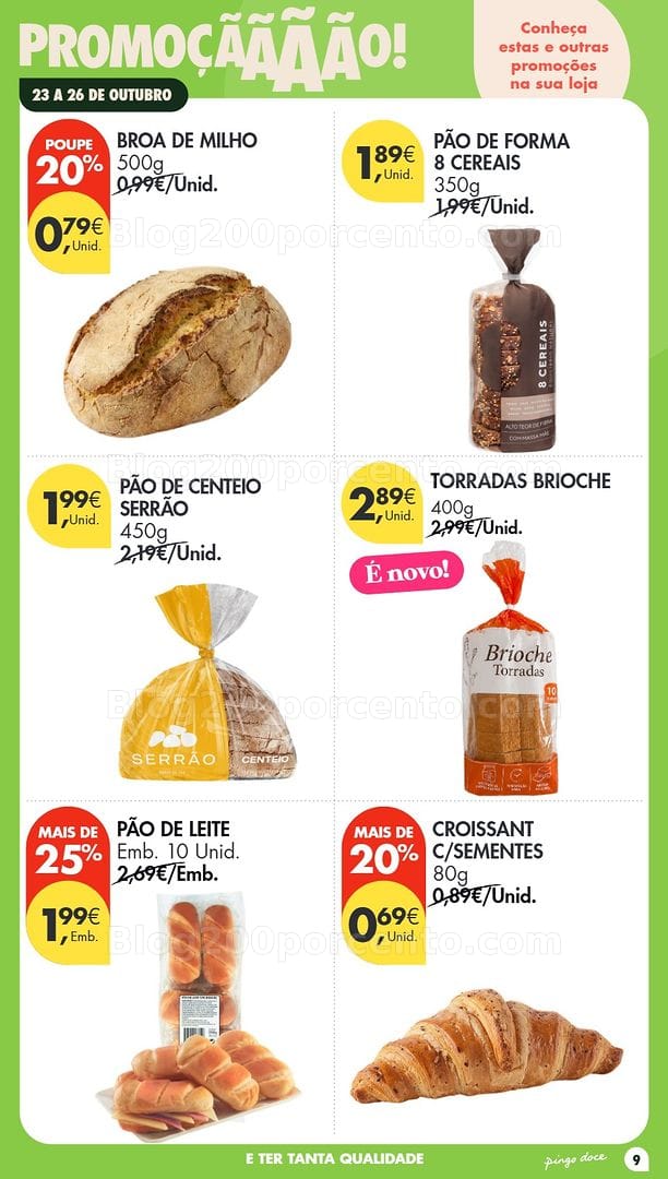 Antevisão Folheto PINGO DOCE Promoções Fim de Semana - 23 a 26 outubro