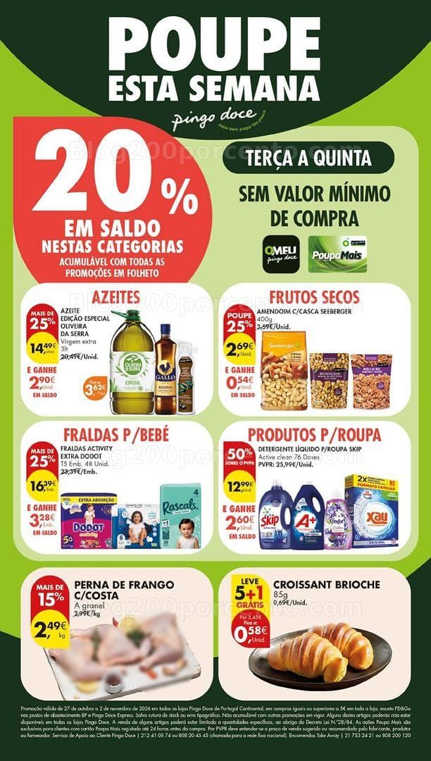 Antevisão Folheto PINGO DOCE Lojas Grandes Promoções de 27 outubro a 2 novembro