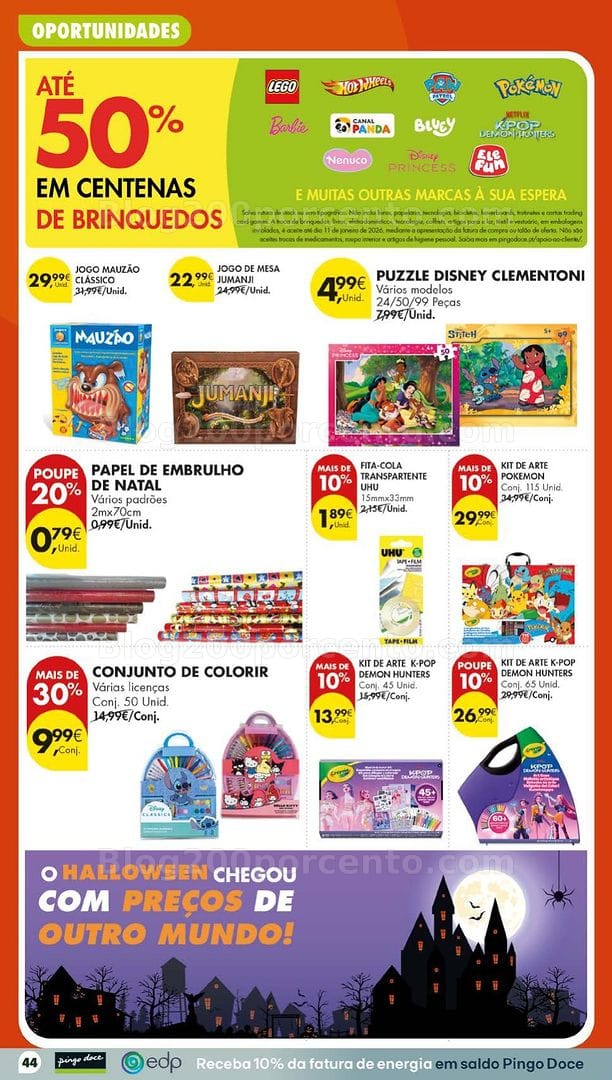 Antevisão Folheto PINGO DOCE Lojas Grandes Promoções de 27 outubro a 2 novembro